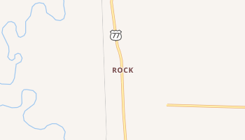 Rock, Kansas map