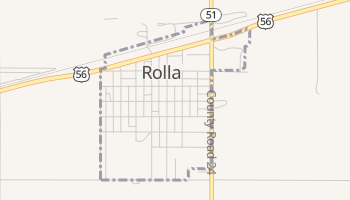 Rolla, Kansas map