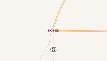 Roper, Kansas map