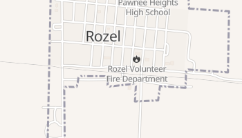 Rozel, Kansas map