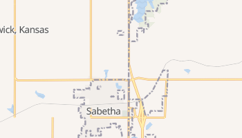 Sabetha, Kansas map