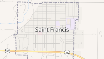Saint Francis, Kansas map