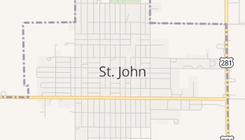 Saint John, Kansas map