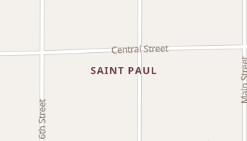 Saint Paul, Kansas map