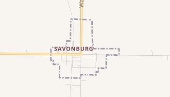 Savonburg, Kansas map