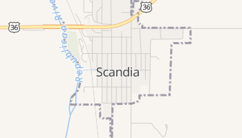 Scandia, Kansas map
