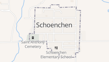 Schoenchen, Kansas map