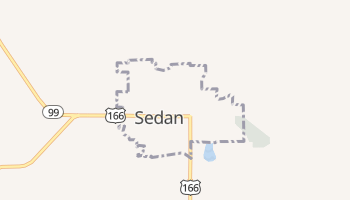 Sedan, Kansas map