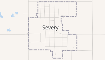 Severy, Kansas map