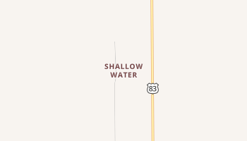 Shallow Water, Kansas map