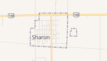 Sharon, Kansas map
