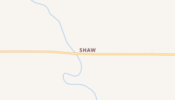 Shaw, Kansas map