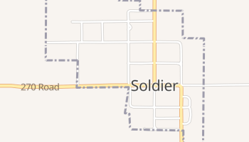 Soldier, Kansas map