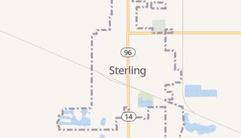 Sterling, Kansas map