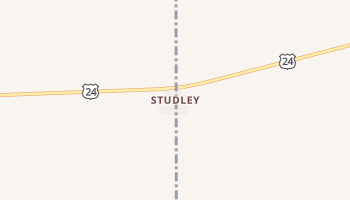 Studley, Kansas map