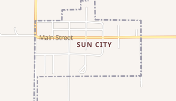Sun City, Kansas map