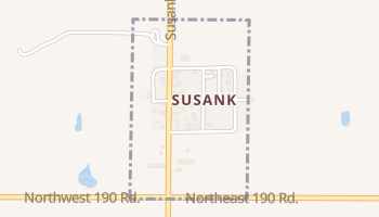 Susank, Kansas map