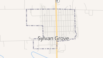 Sylvan Grove, Kansas map