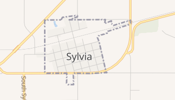 Sylvia, Kansas map