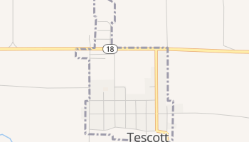 Tescott, Kansas map