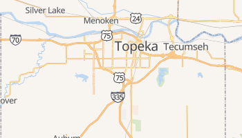 Topeka, Kansas map