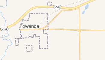 Towanda, Kansas map
