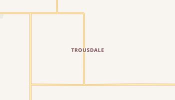 Trousdale, Kansas map