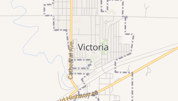 Victoria, Kansas map