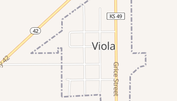 Viola, Kansas map