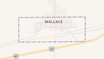 Wallace, Kansas map