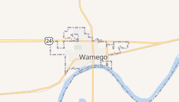 Wamego, Kansas map