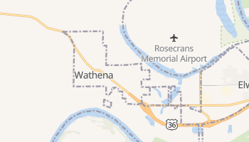 Wathena, Kansas map