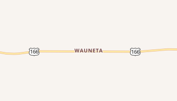 Wauneta, Kansas map
