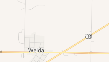 Welda, Kansas map