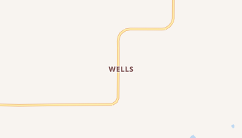 Wells, Kansas map