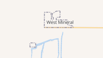 West Mineral, Kansas map