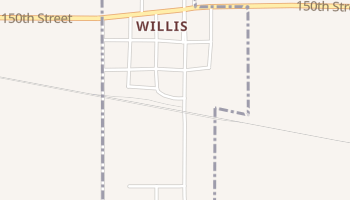 Willis, Kansas map