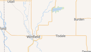 Winfield, Kansas map