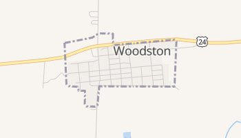 Woodston, Kansas map