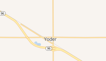 Yoder, Kansas map
