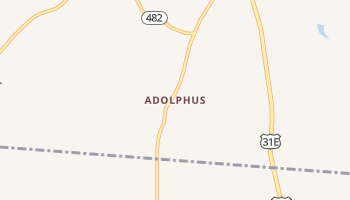 Adolphus, Kentucky map