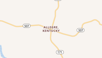 Allegre, Kentucky map