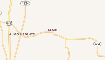 Almo, Kentucky map