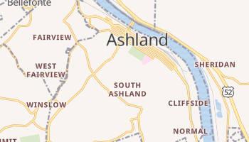 Ashland, Kentucky map