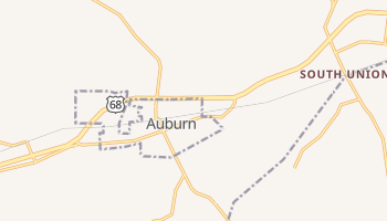 Auburn, Kentucky map