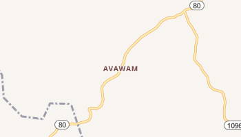 Avawam, Kentucky map