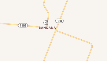 Bandana, Kentucky map