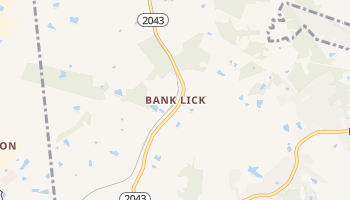Bank Lick, Kentucky map