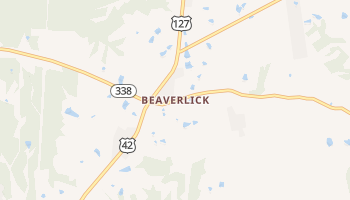 Beaverlick, Kentucky map