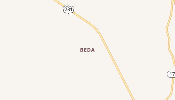 Beda, Kentucky map